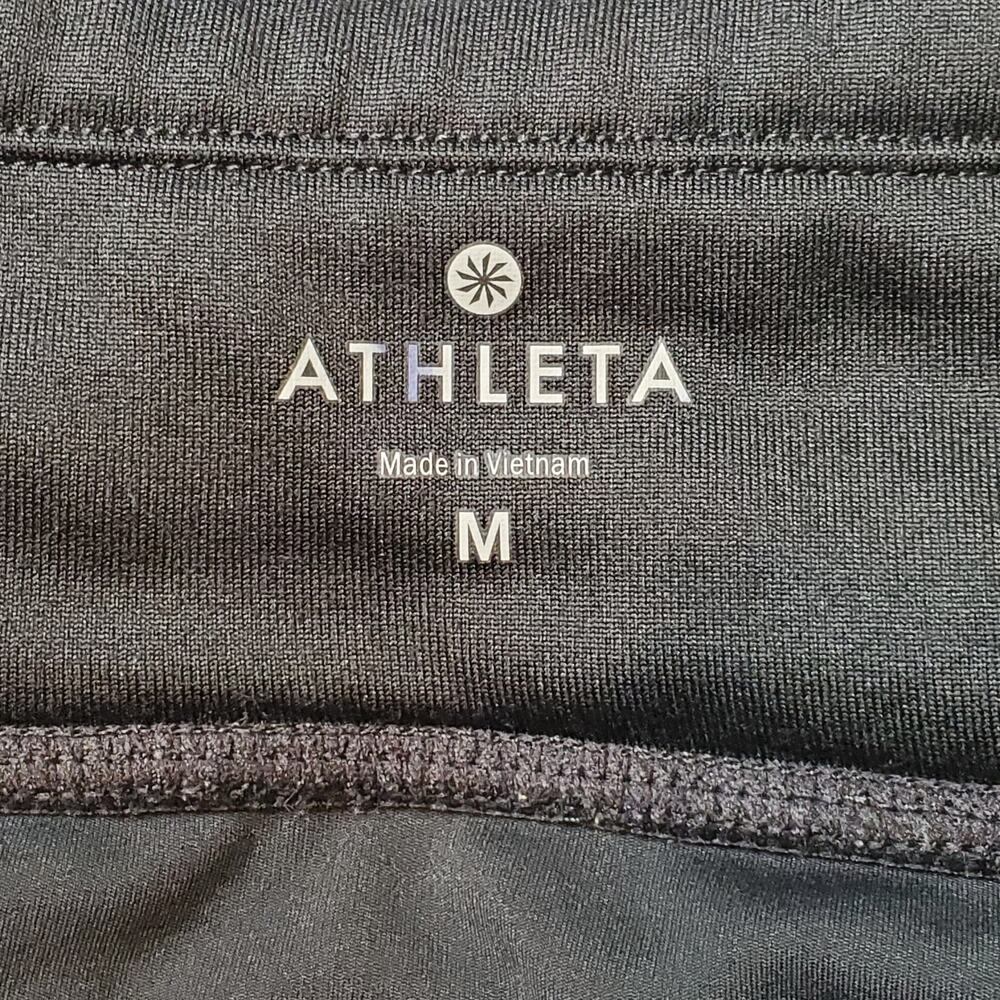 Athleta Women's Size M Power Lift Thermal Fleece Legging Black 243099 - Picture 7 of 9